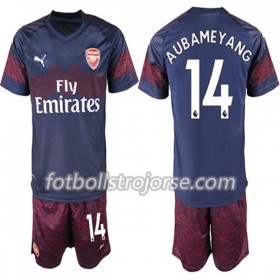Arsenal Matchtröjor Pierre-Emerick Aubameyang 14 Barn Borta Fotbollströja 2018-2019